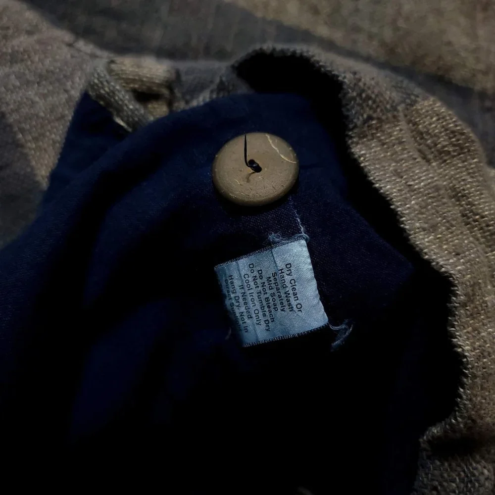 SOLD - Yasuko Kurisaka 1990s (L-XXL) Woven Cardigan Kimono - Picture 9 of 9